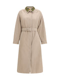 Marni Gabardine Trench Coat — Beige
