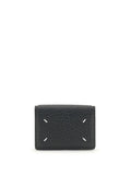 Maison Margiela Four-Stitch Bi-Fold Wallet — Black