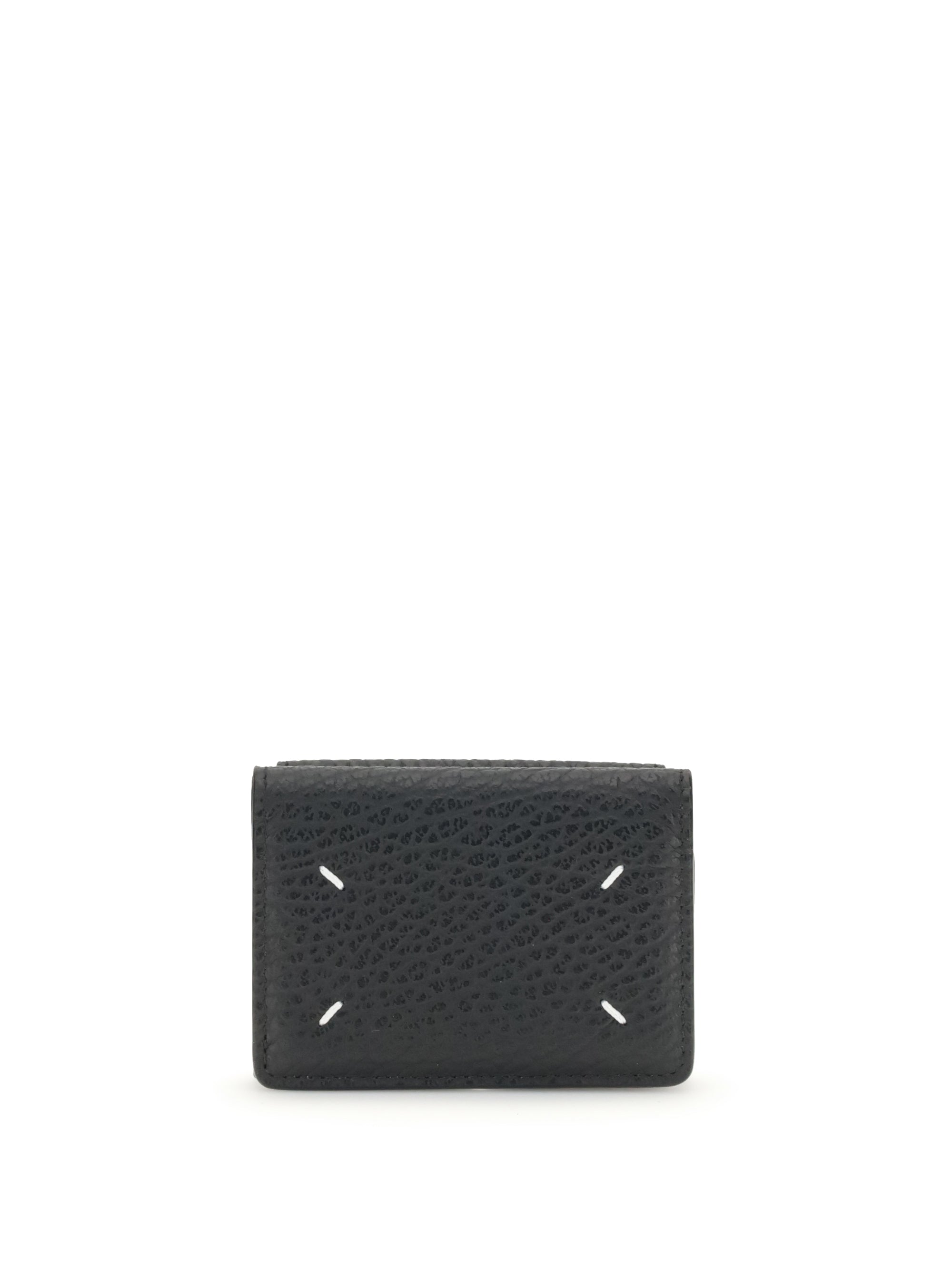 Maison Margiela Four-Stitch Bi-Fold Wallet — Black