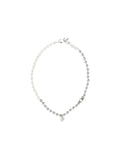 Alexander McQueen Pearl Skull Necklace — Silver