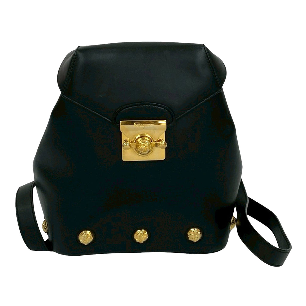 Gancini Calfskin Leather Backpack