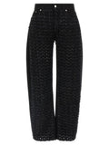 Stella Mccartney Bouclé Jeans — Black