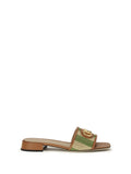 Valentino Garavani Slide Sandals — Brown