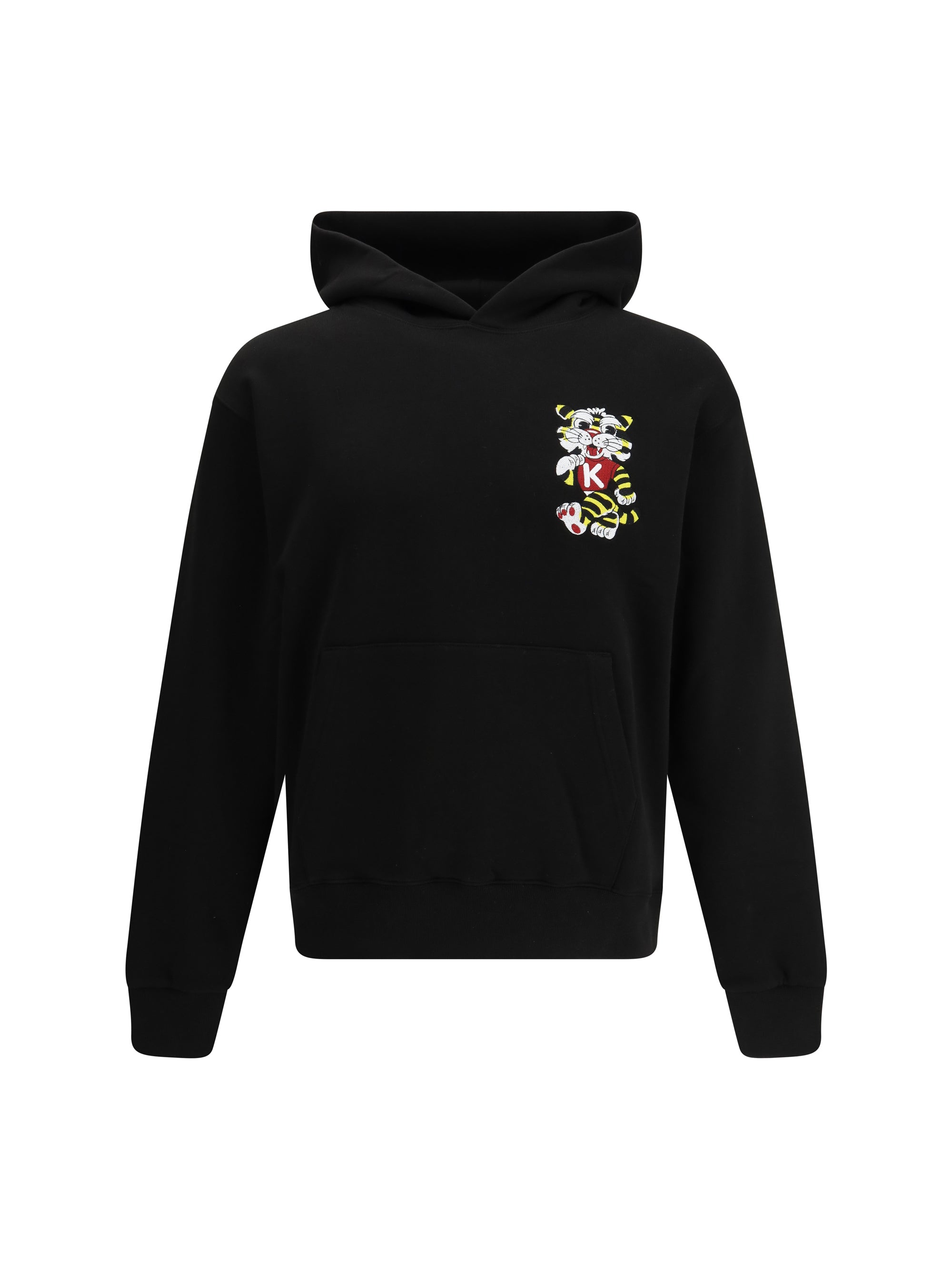 Kenzo Wild Tiger Embroidered Hoodie — Black