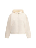 Fabiana Filippi Zip-Front Hoodie — Beige