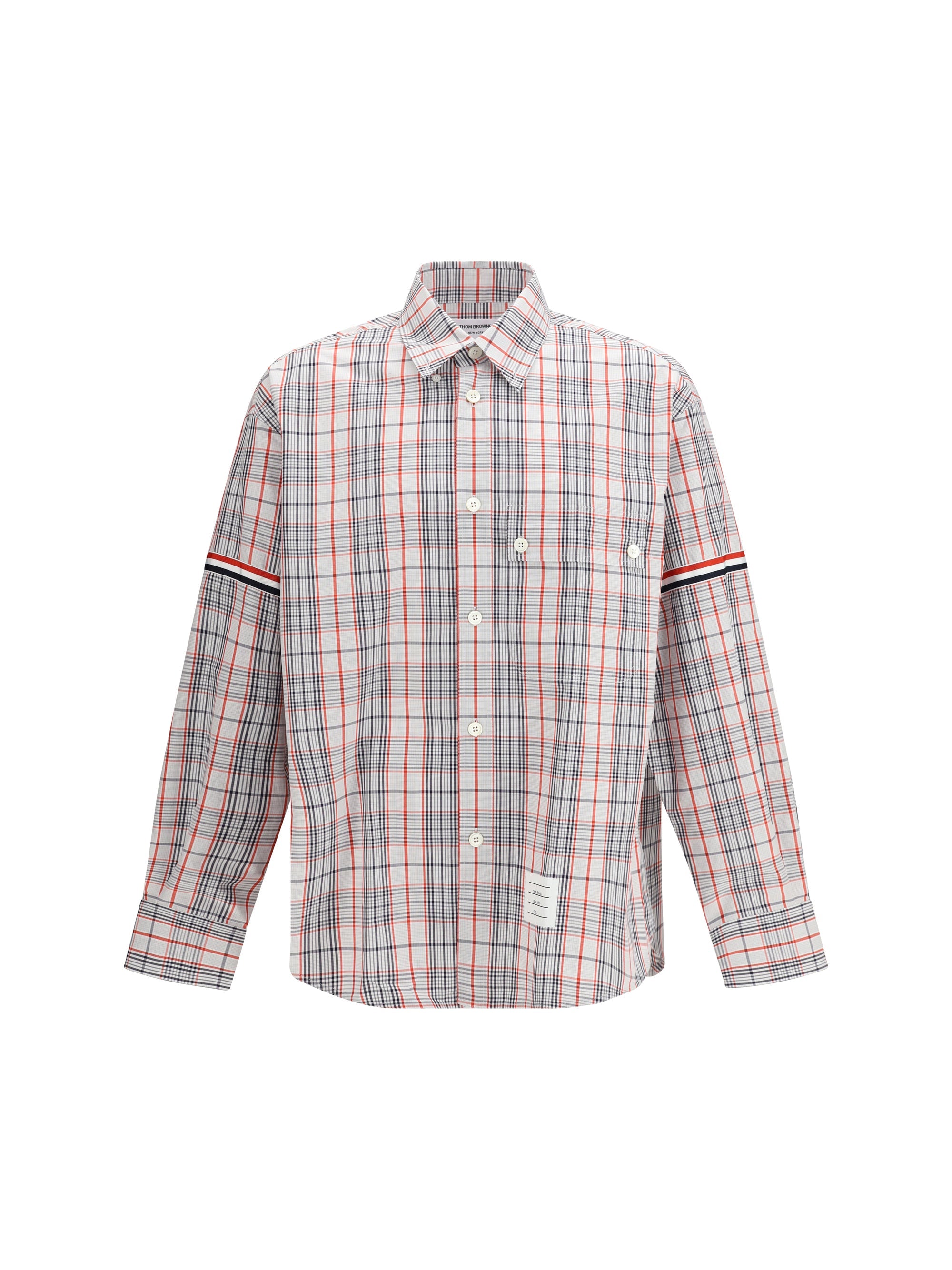 Thom Browne Check Tartan Pattern Shirt — Multicolor