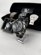 Omega x Swatch Mission to Moon black snoopy Steel mod by HW Design