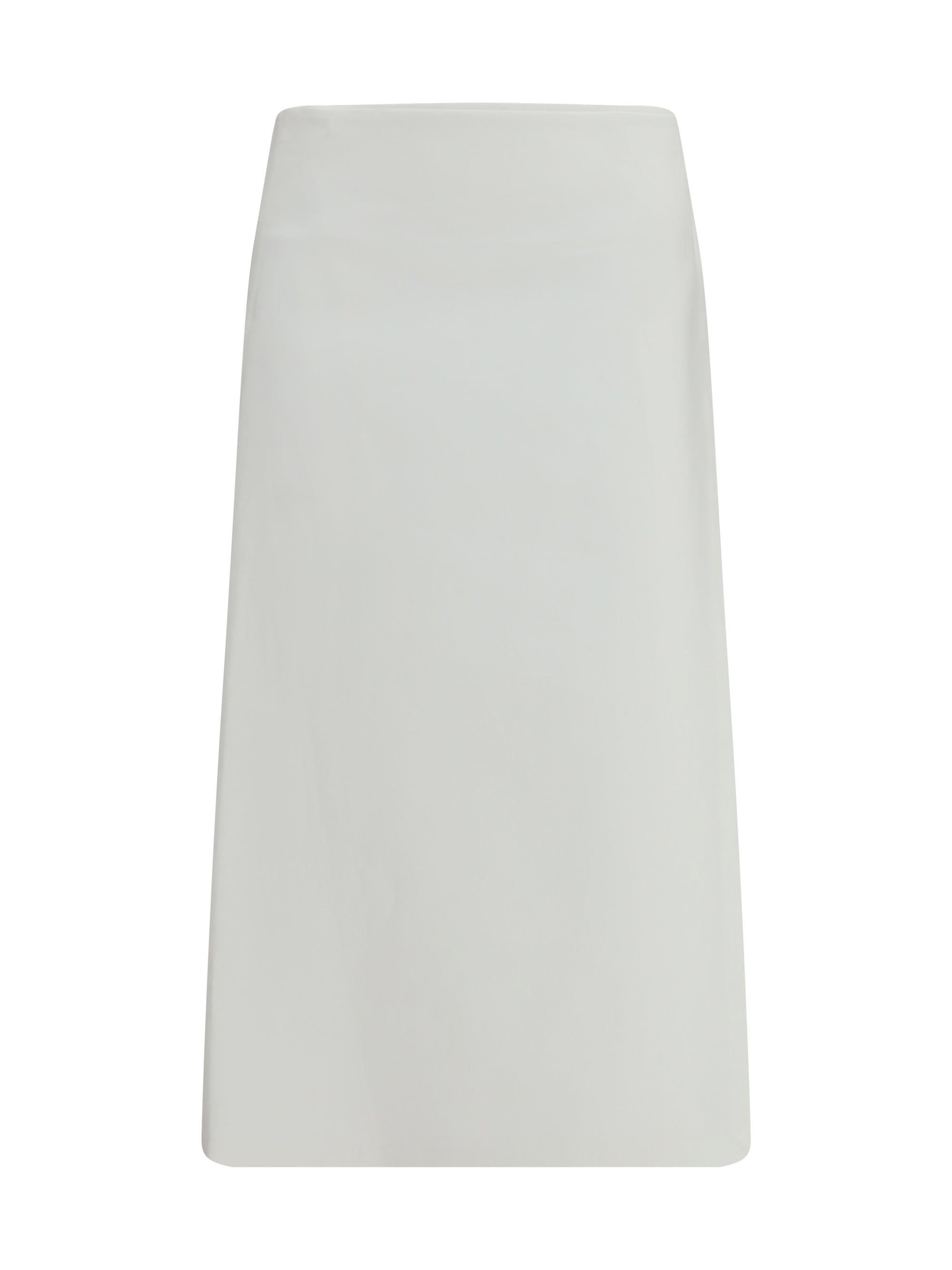 Rier Bonded Cotton Wrap Skirt — White