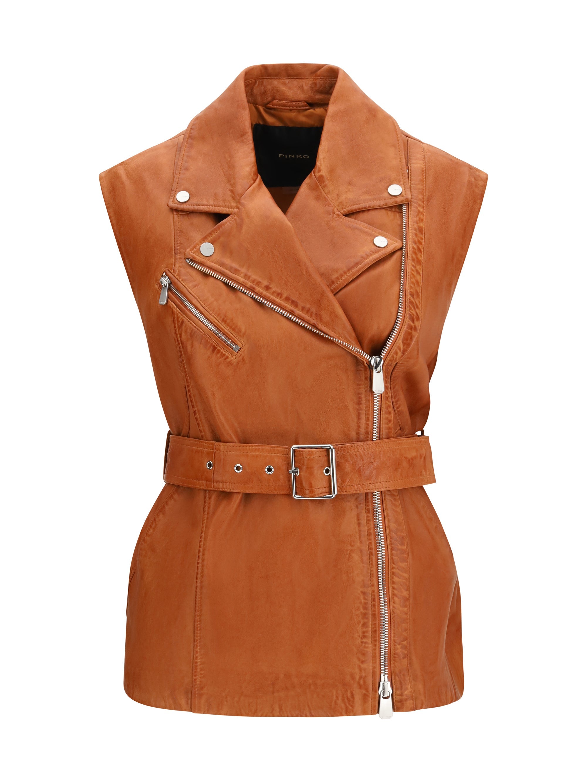 Pinko Gypsy Vest — Brown