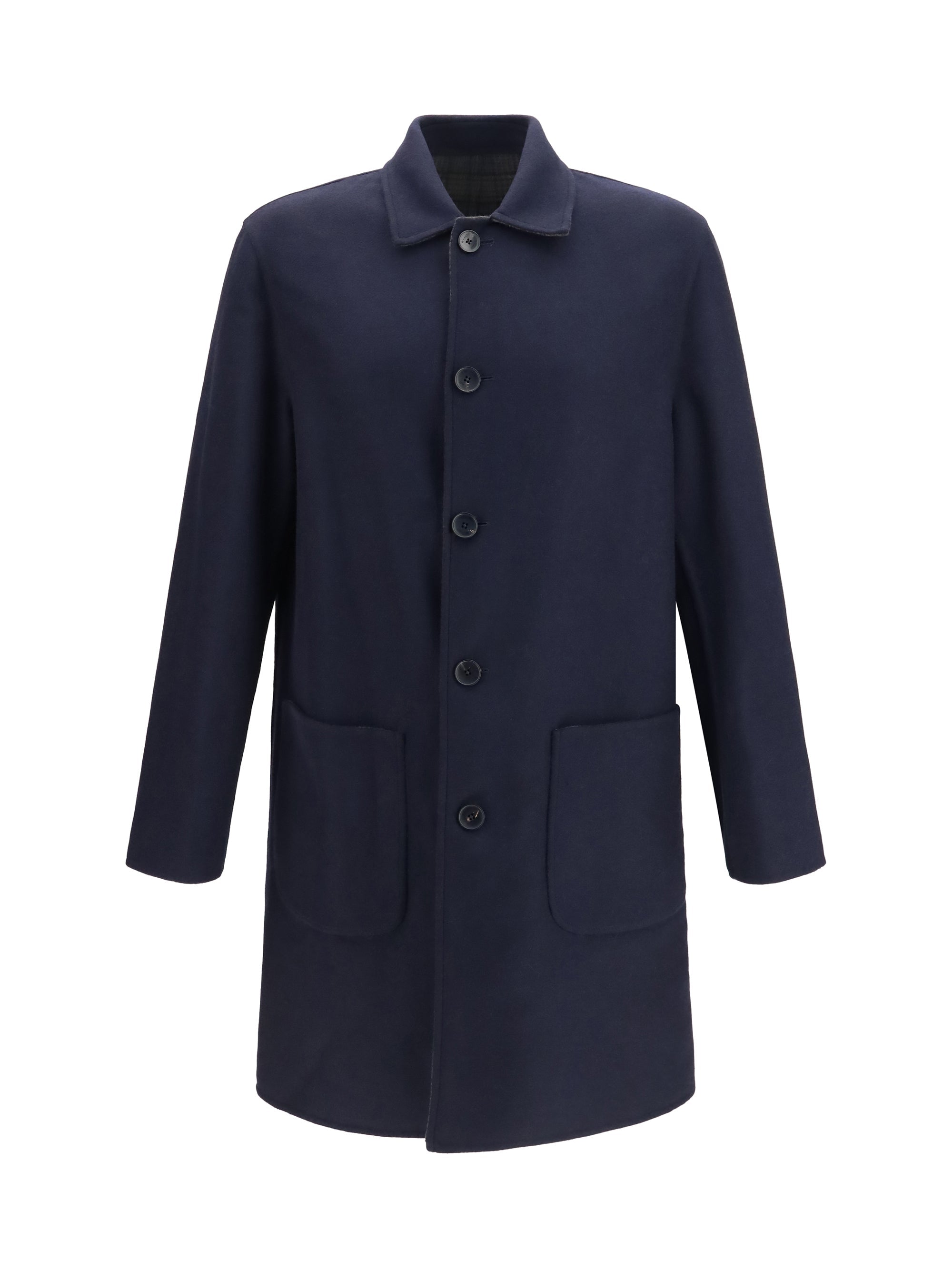 Etro Soho Coat — Navy
