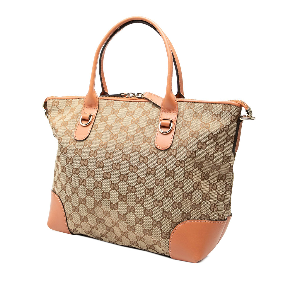 GG Canvas Heart Bit Satchel