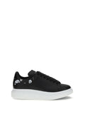 Alexander McQueen Oversize Rubber-Sole Sneakers — Black