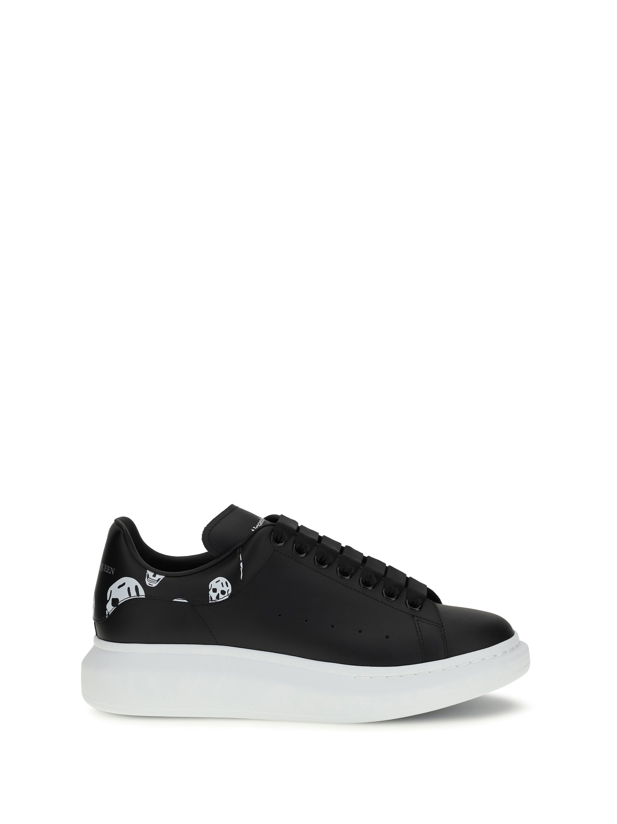 Alexander McQueen Oversize Rubber-Sole Sneakers — Black