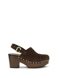 Chloé Wedge Clog — Brown