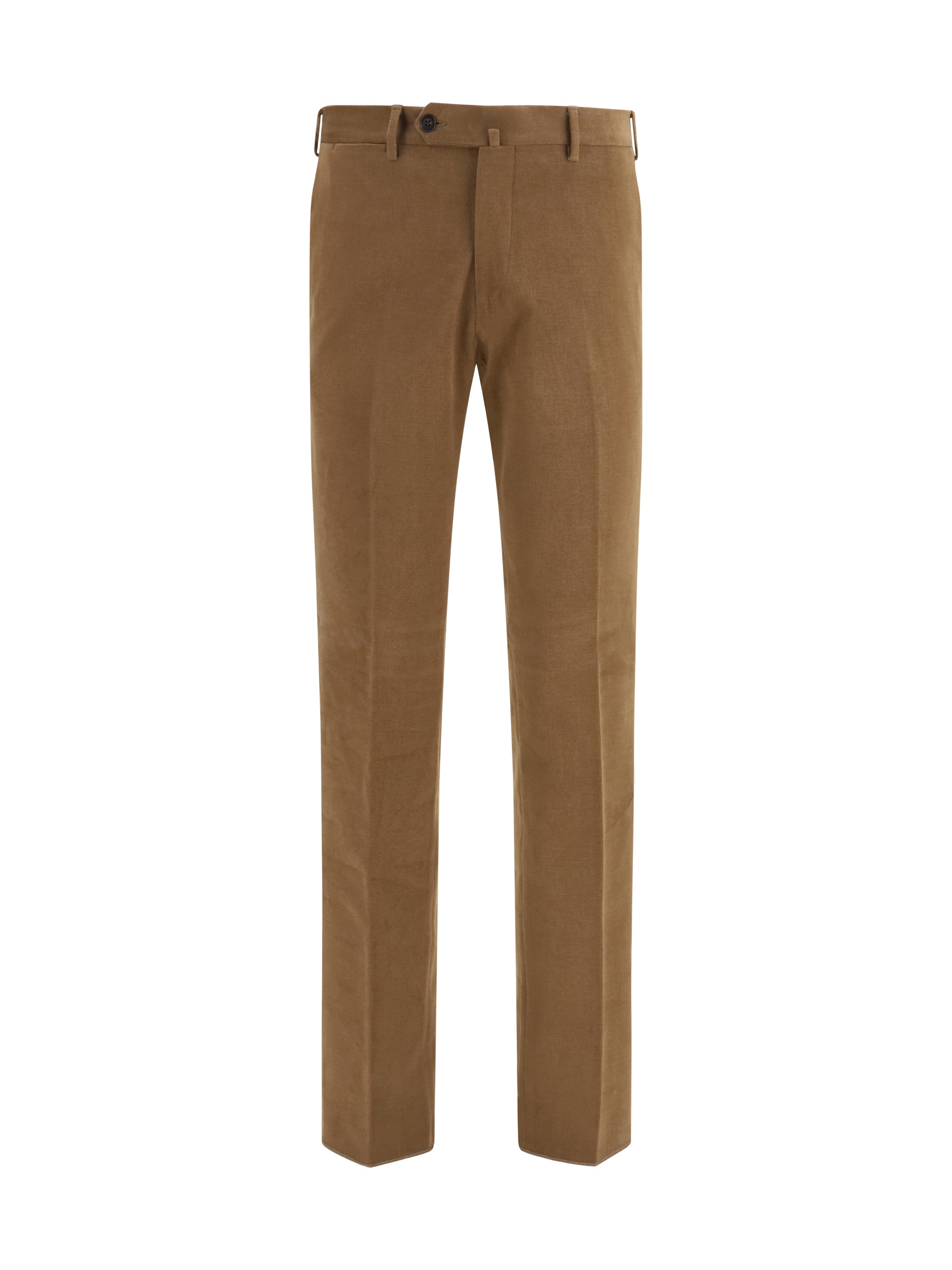 Germano Tailored Corduroy Trousers — Brown