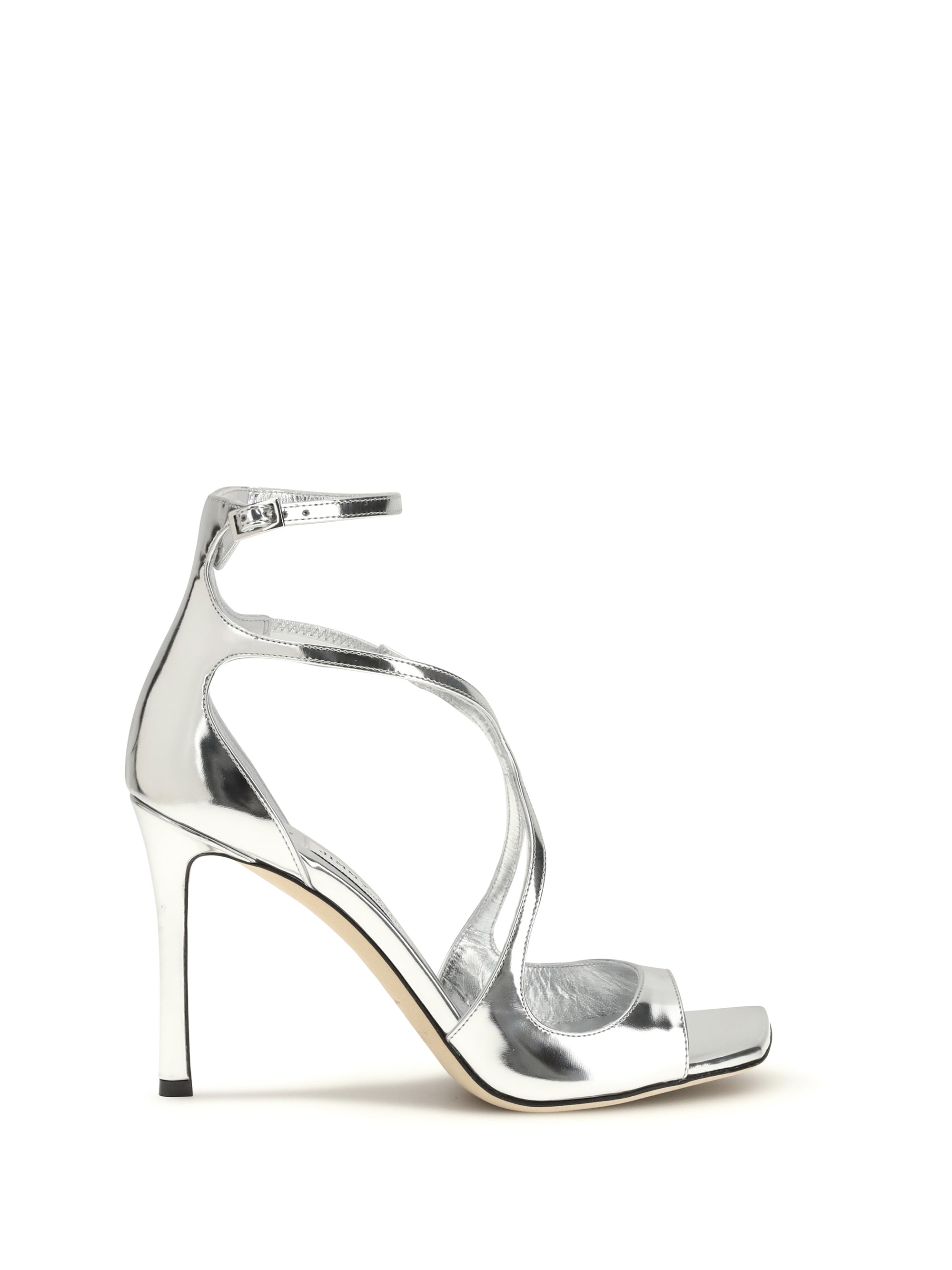Jimmy Choo Azia Heel Sandal — Silver