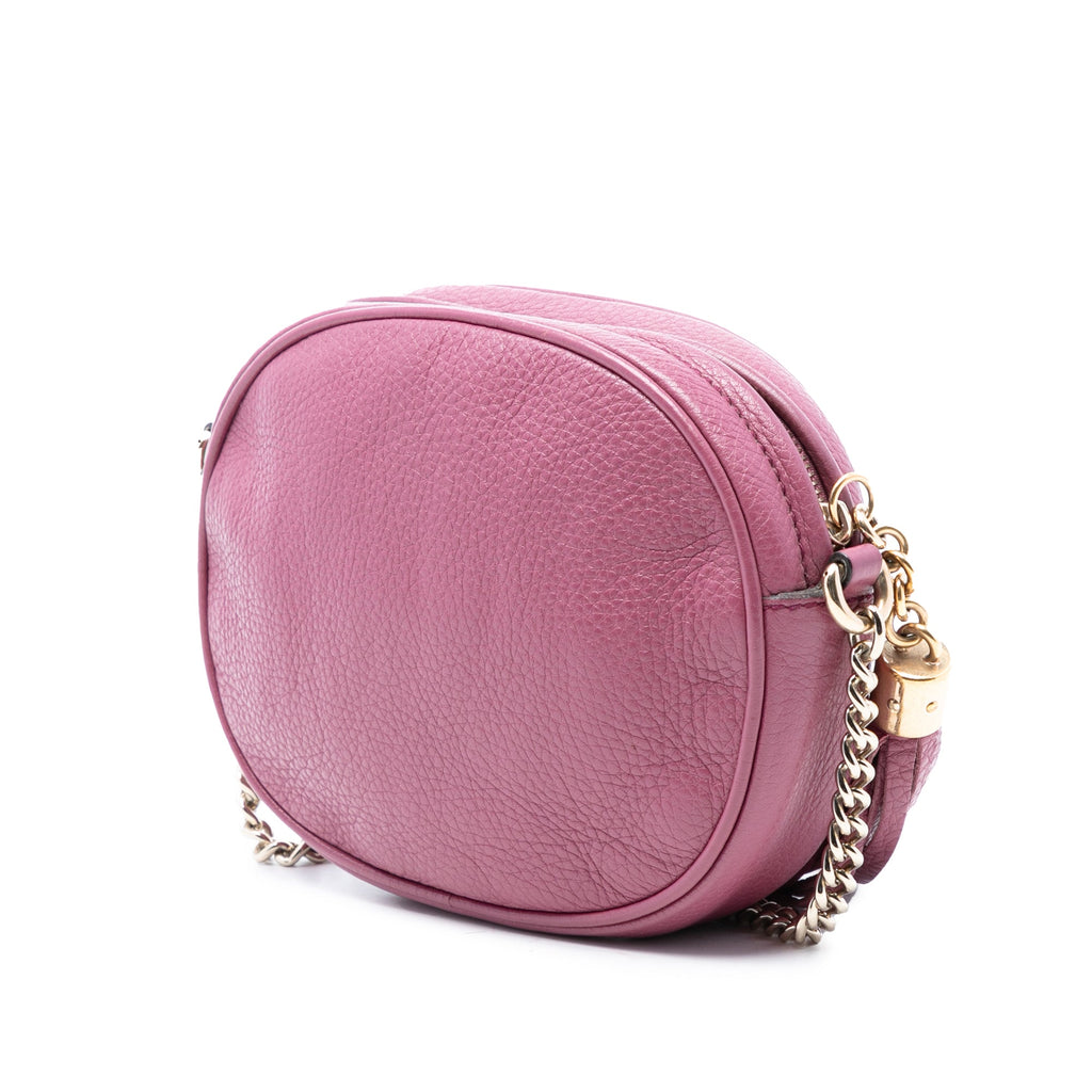Mini Pebbled Calfskin Soho Chain Crossbody