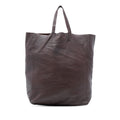 Leather Vertical Cabas Tote