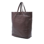 Leather Vertical Cabas Tote