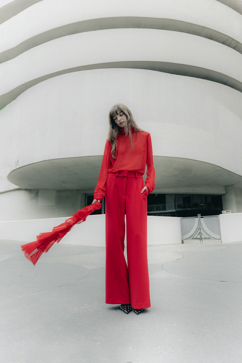 Pantalones Adela rojo