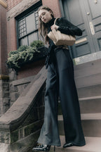 Pantalones Adela gris marengo
