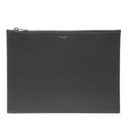 Leather Zip Clutch