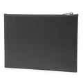 Leather Zip Clutch