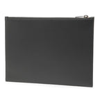 Leather Zip Clutch