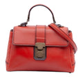 Mini Intrecciato Trimmed Nappa Piazza Top Handle Satchel