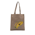 Sue Tilley Leather Banana Shopper Tote