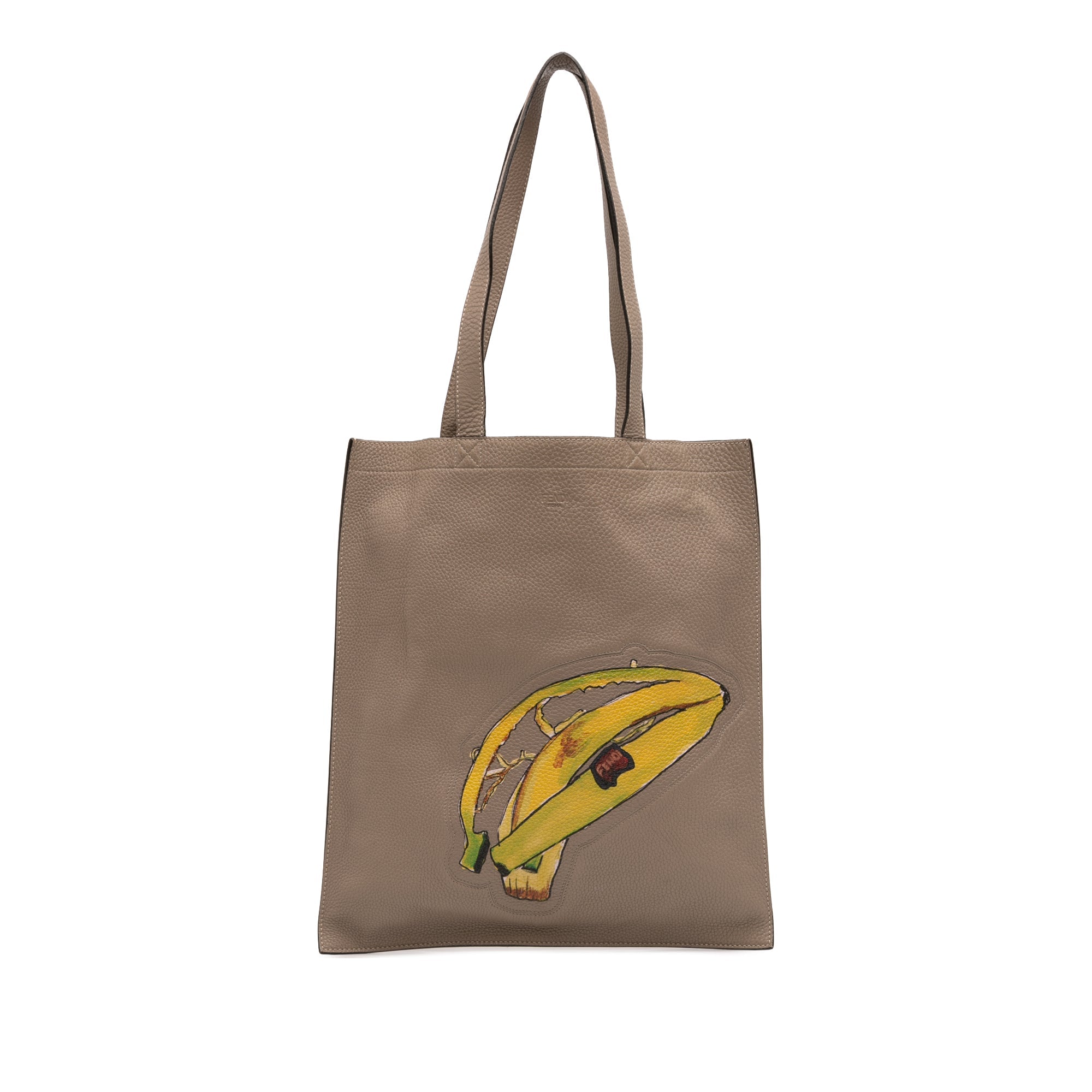 Sue Tilley Leather Banana Shopper Tote