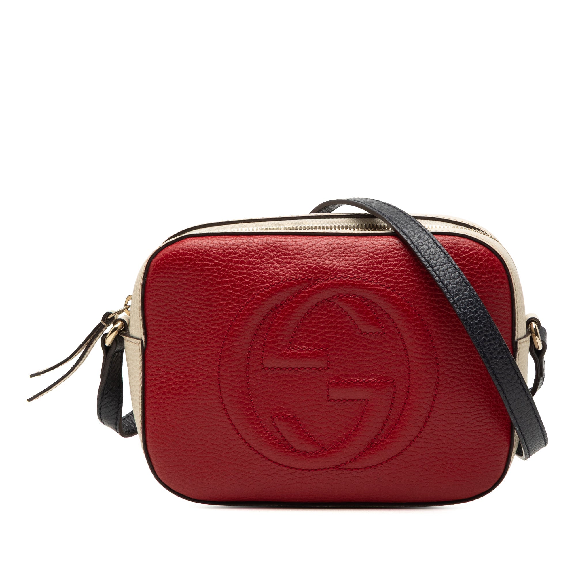 Small Tricolor Leather Soho Disco Crossbody