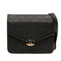 Paris Cuba Square Quilted Caviar Thread Around Wallet On Chain