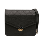 Paris Cuba Square Quilted Caviar Thread Around Wallet On Chain