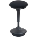 Backless Wobble Stool Chair, Adjustable Height Standing Desk Chair, Black