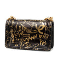 Medium Croc Embossed Leather Graffiti Cocodile Boy Flap