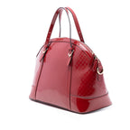 Large Microguccissima Patent Nice Dome Satchel