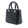 Medium Calfskin Embroidered Flower Lady Dior