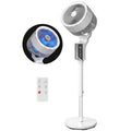 46" Pedestal Fan, 20 dB Quiet with 8 Speeds, Remote & 12H Timer, White