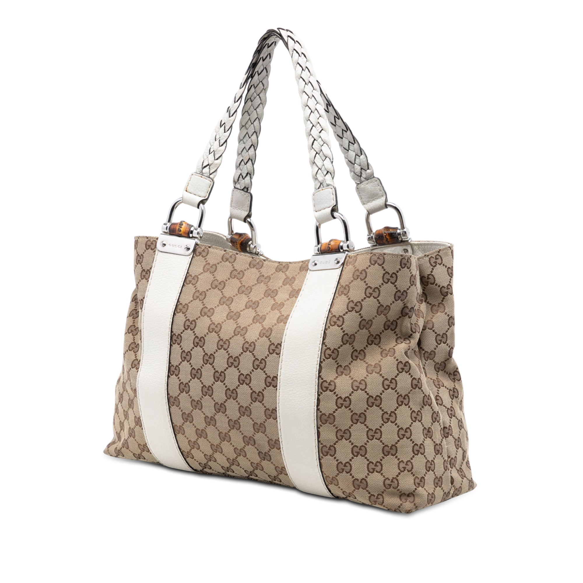 Medium GG Canvas Bamboo Libeccio Tote