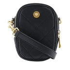 Quilted Leather Medusa Belt Pouch Crossbody