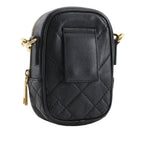 Quilted Leather Medusa Belt Pouch Crossbody