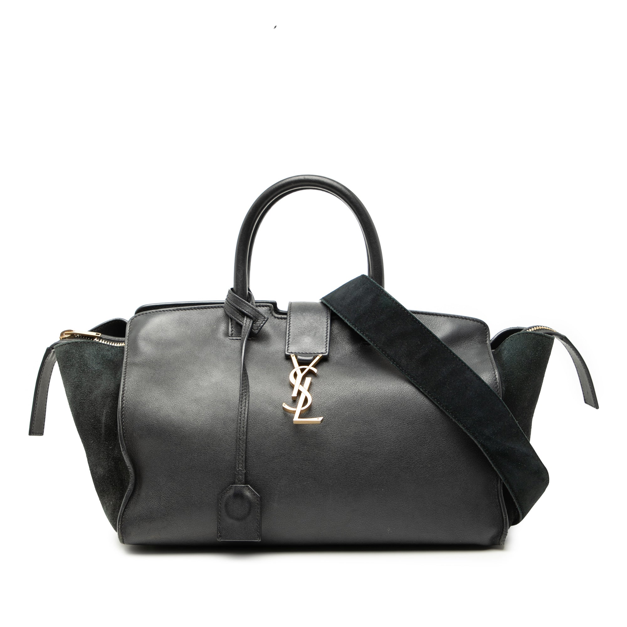Small Leather Downtown Cabas Satchel