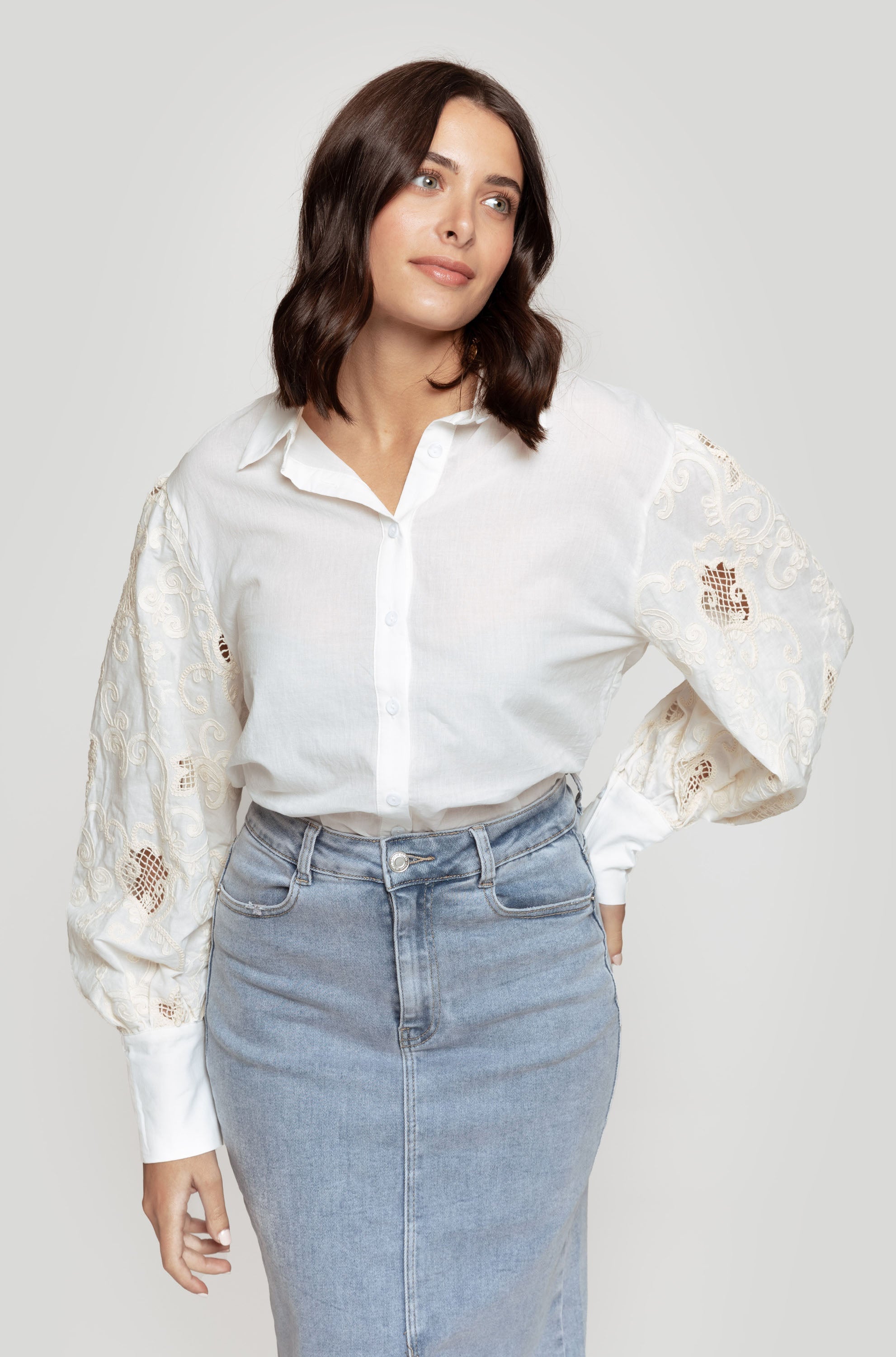 CAMISA  CON CROCHET