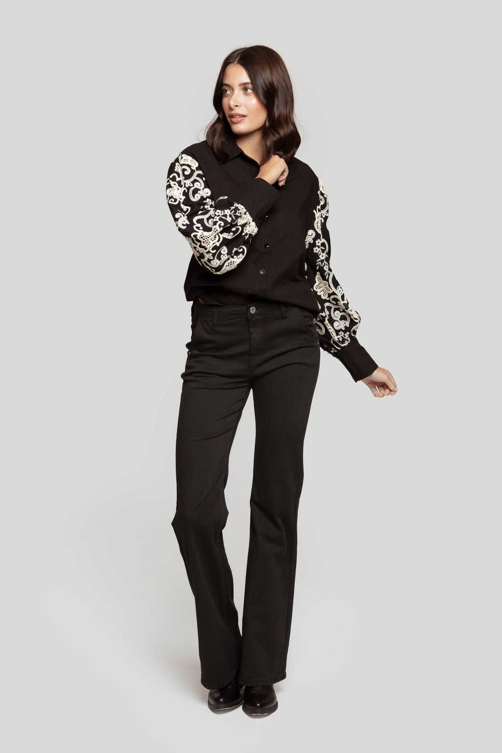 CAMISA  CON CROCHET