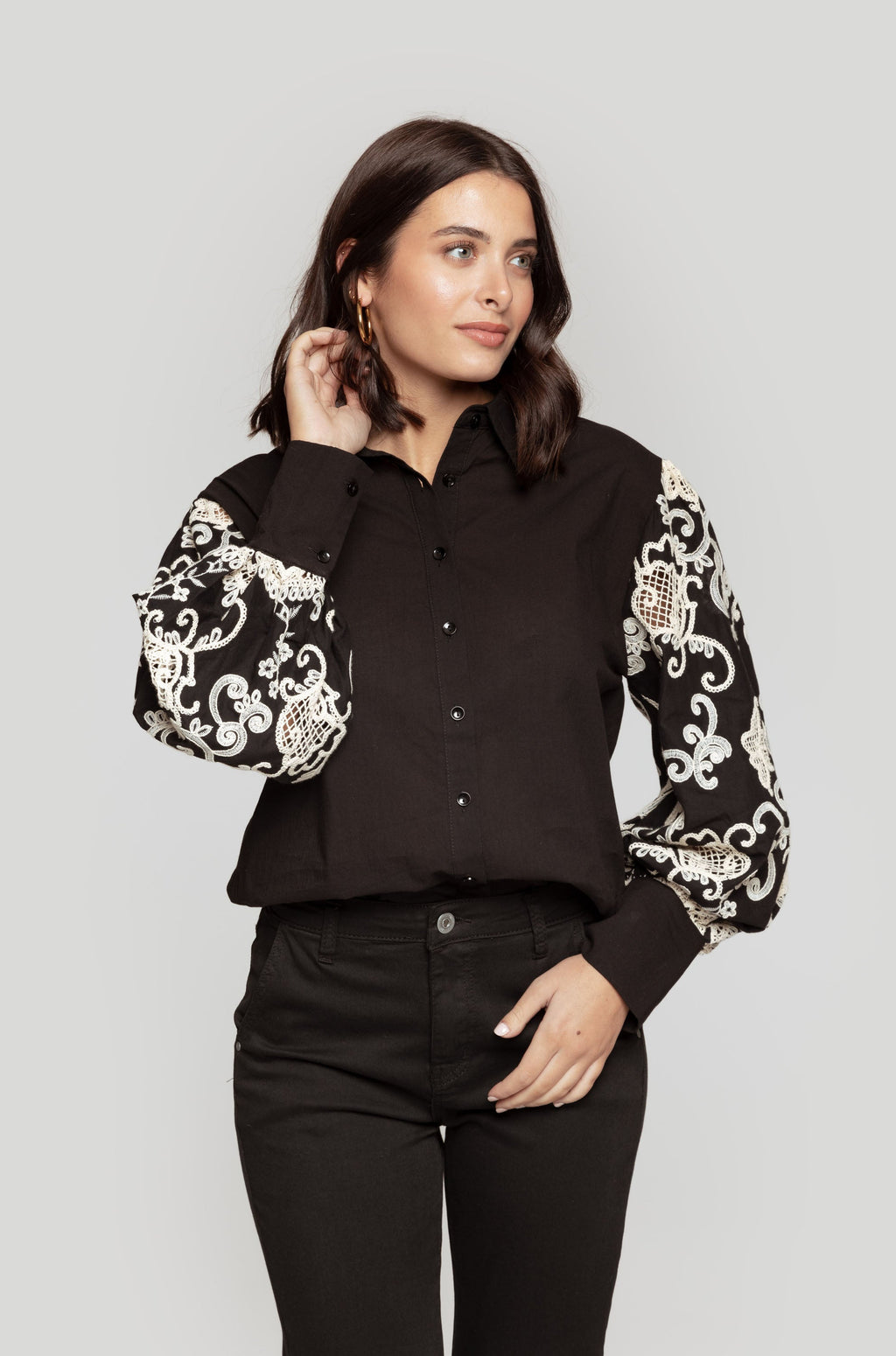 CAMISA  CON CROCHET