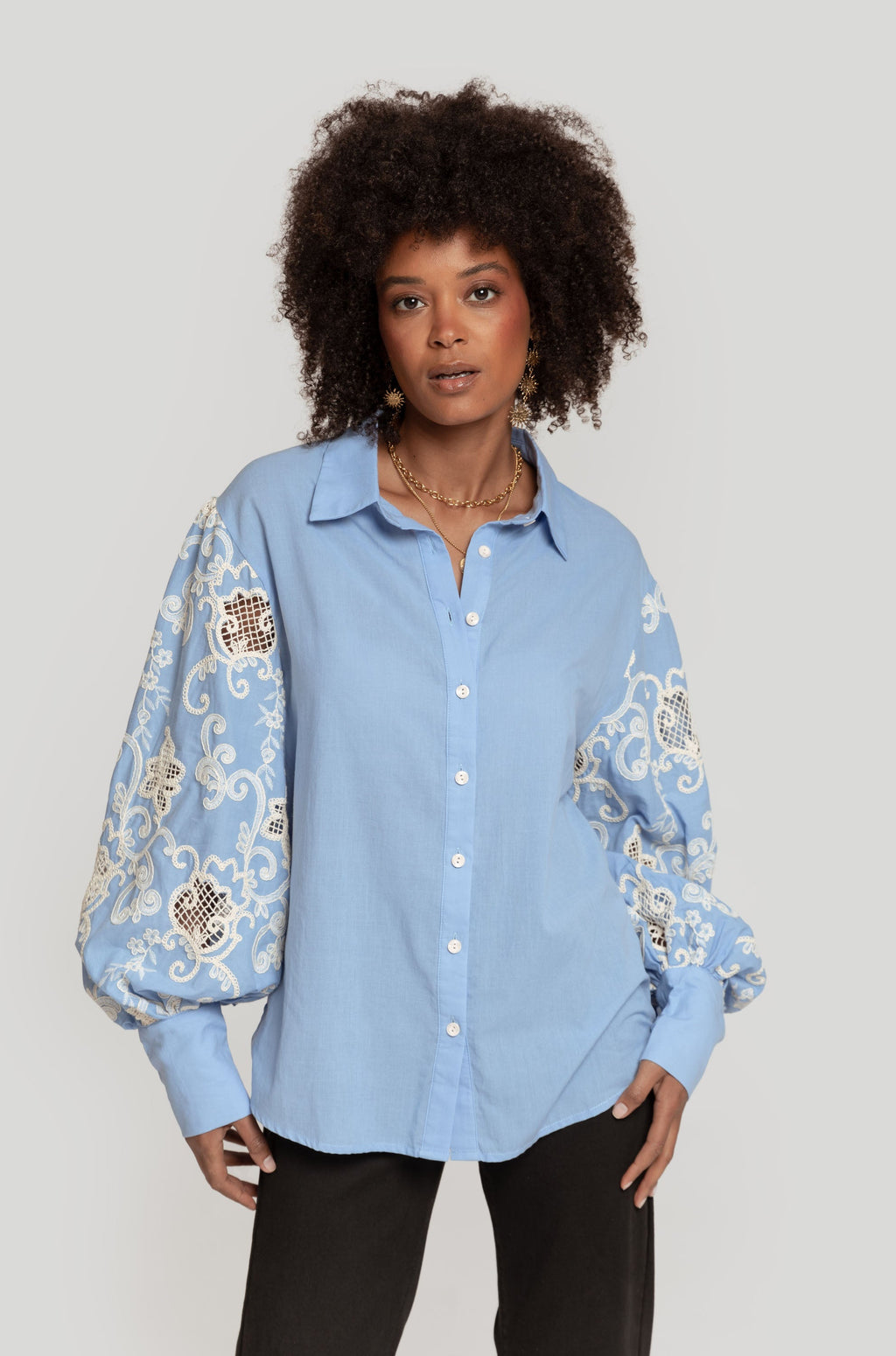 CAMISA  CON CROCHET