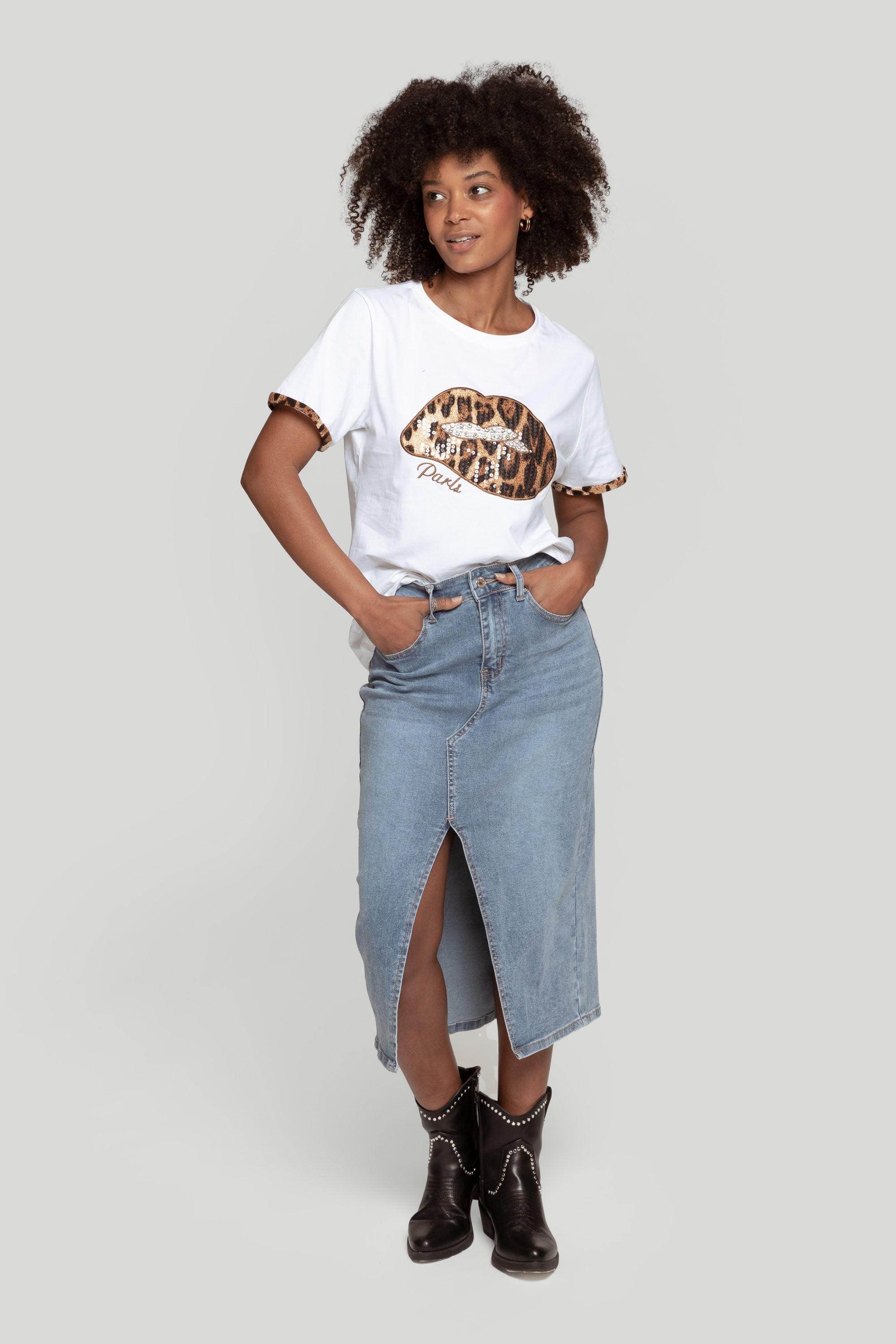 CAMISETA  LABIOS