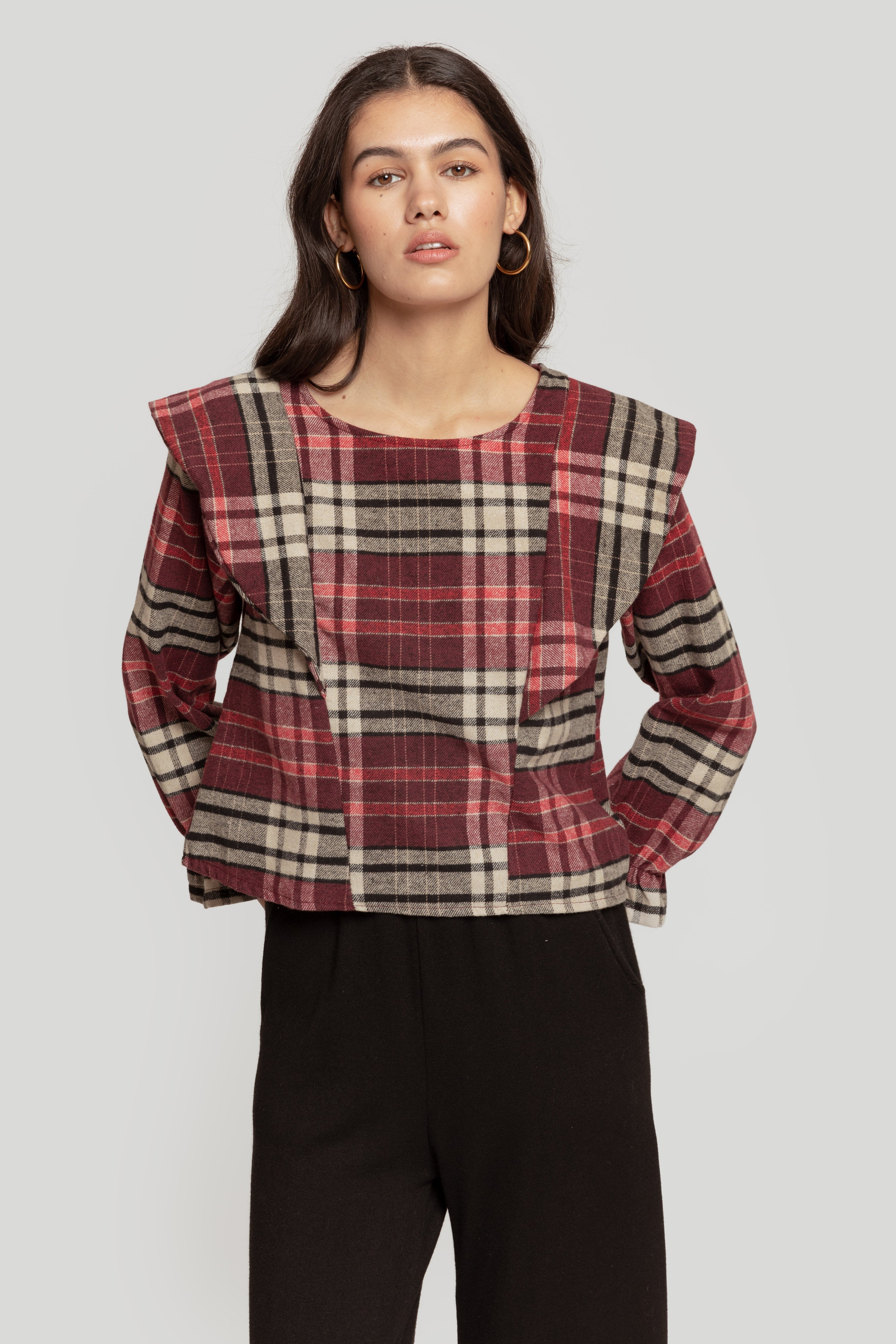 BLUSA  CUADROS