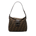 Zucca Canvas Double Flap Shoulder Bag